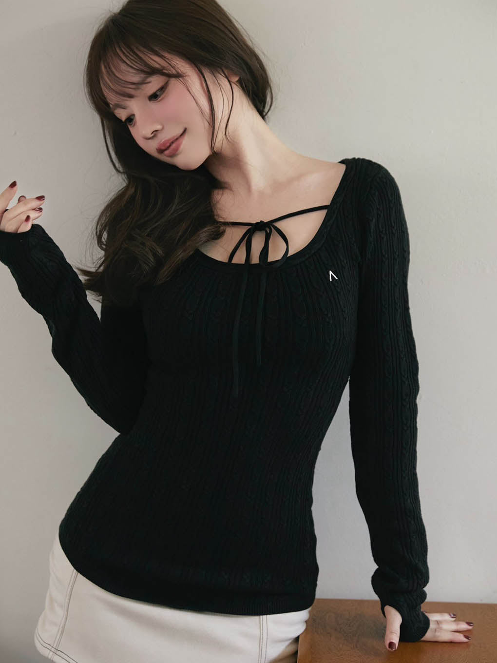 Regina cable mini dress