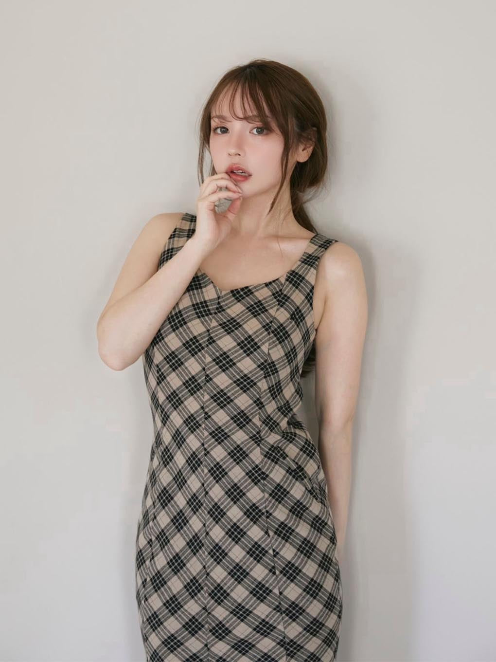 ANDMARY】Alicia check dress