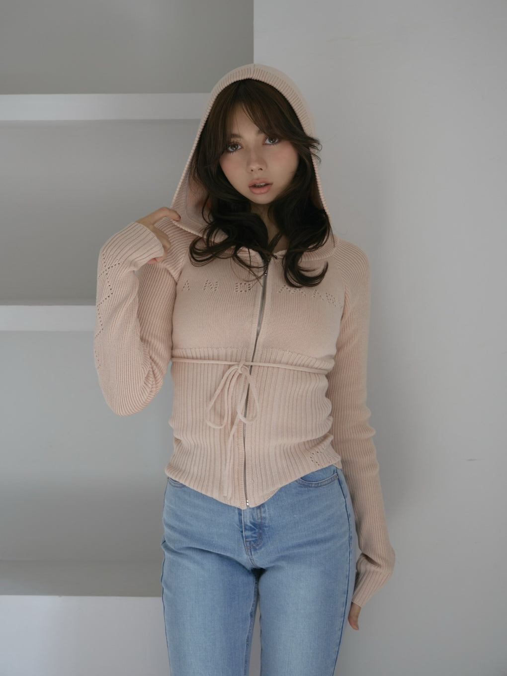 ANDMARY】Angel crochet hood tops