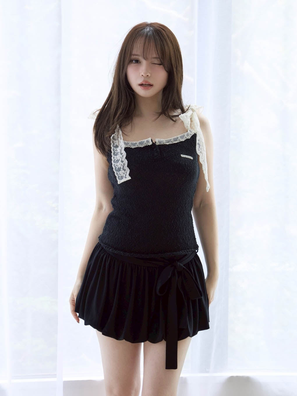 Cotton ribbon tank