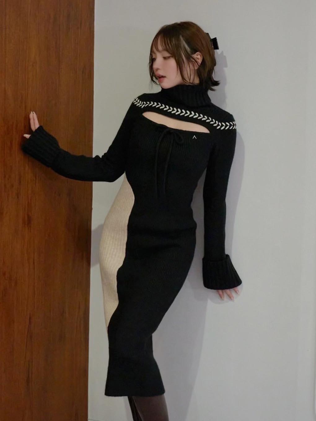 Sophie knit long dress
