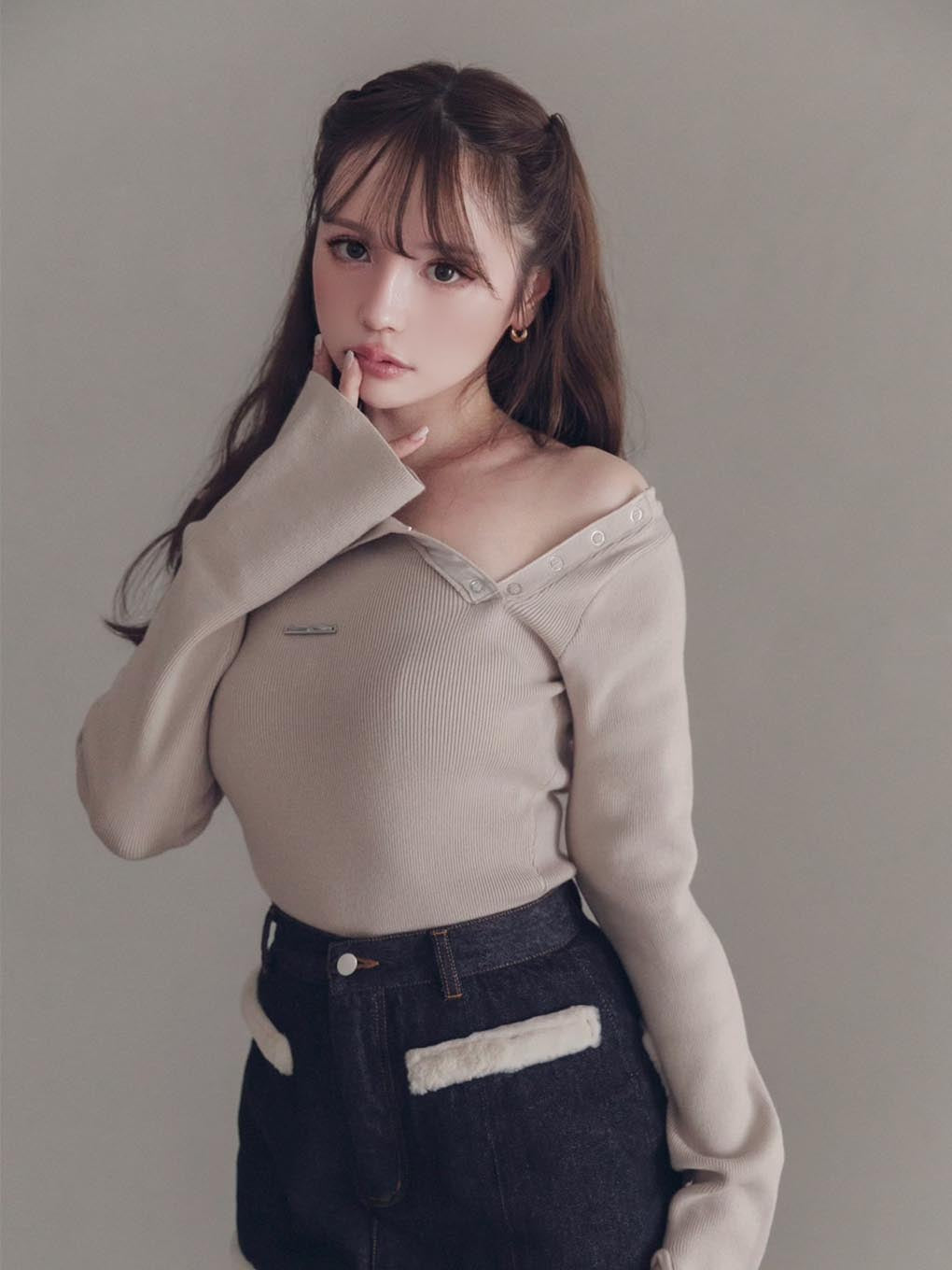 ANDMARY】Eva knit tops