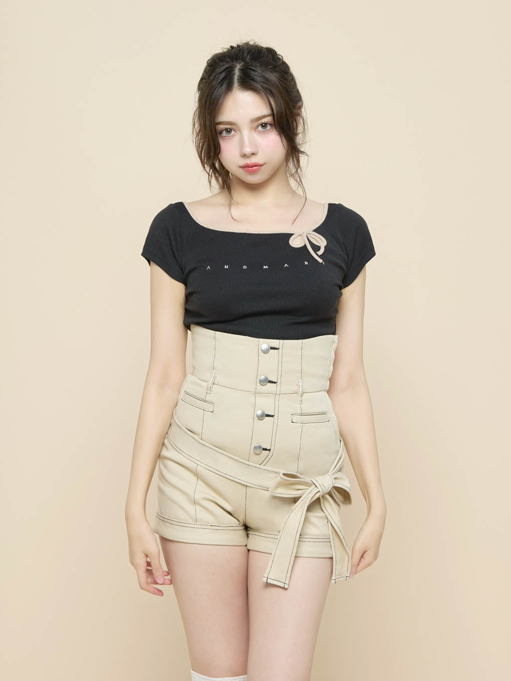 ANDMARY】Baby ribbon tops