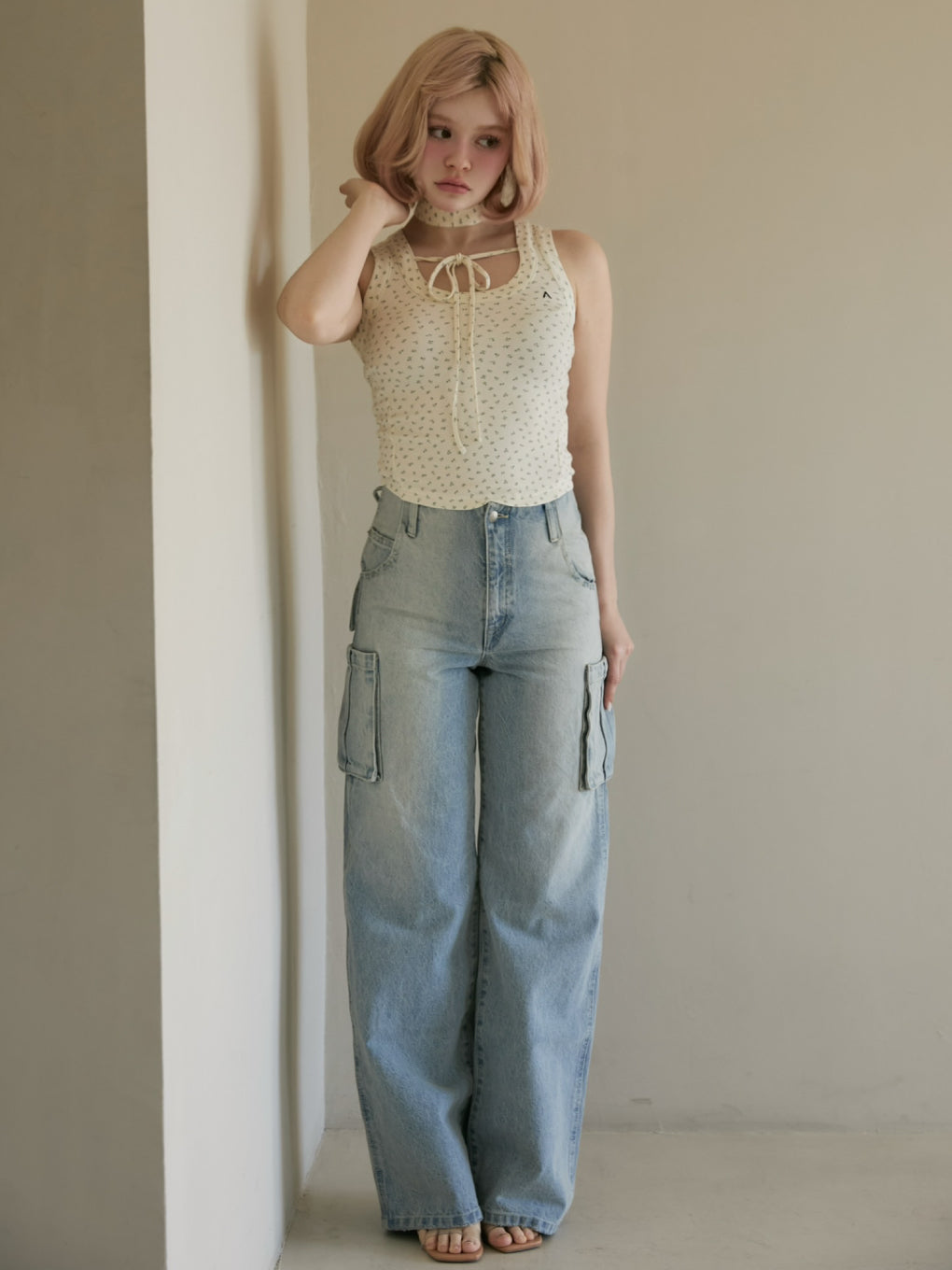 Flower ribbon tops