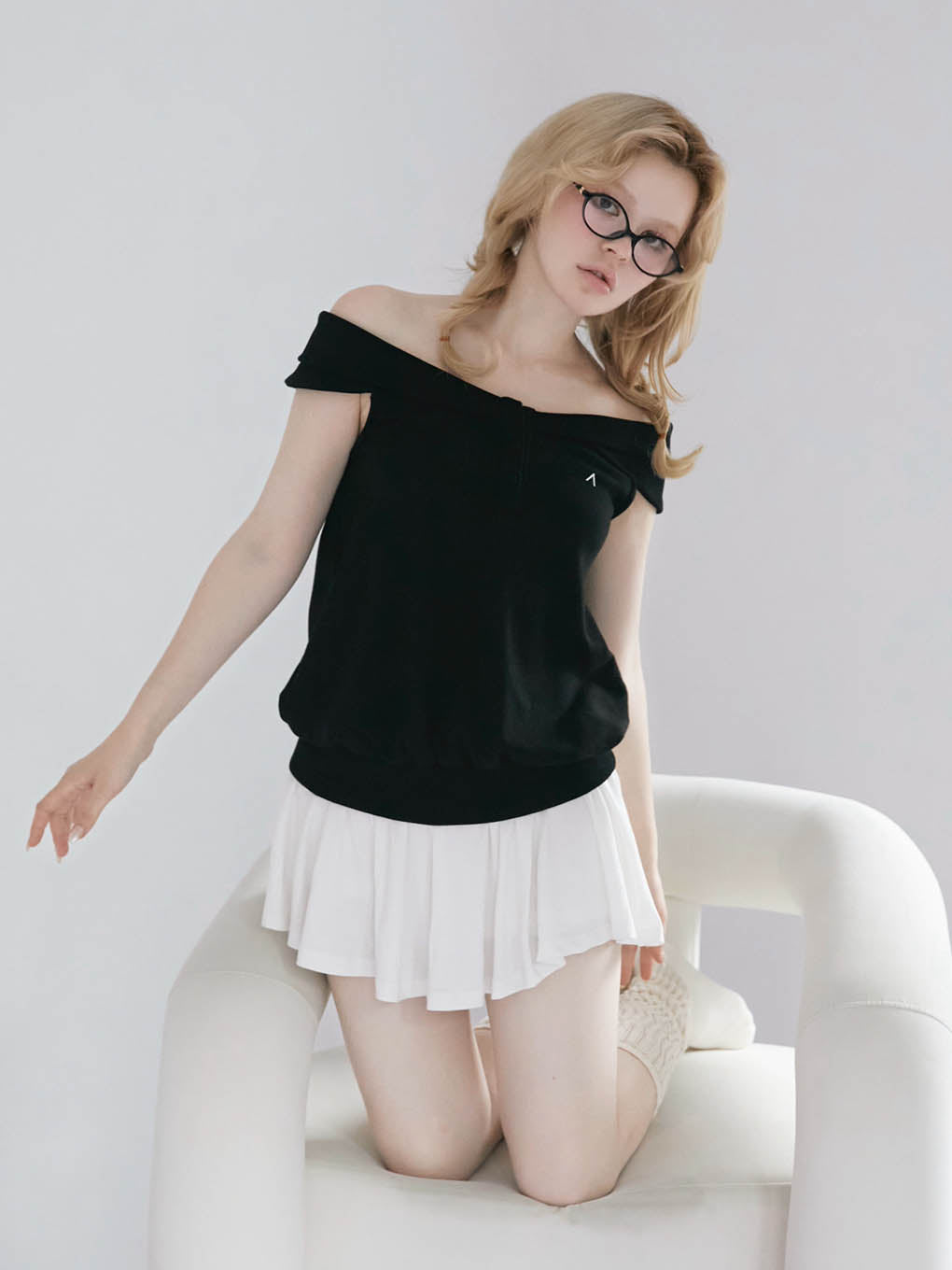 Amber offshoulder mini dress