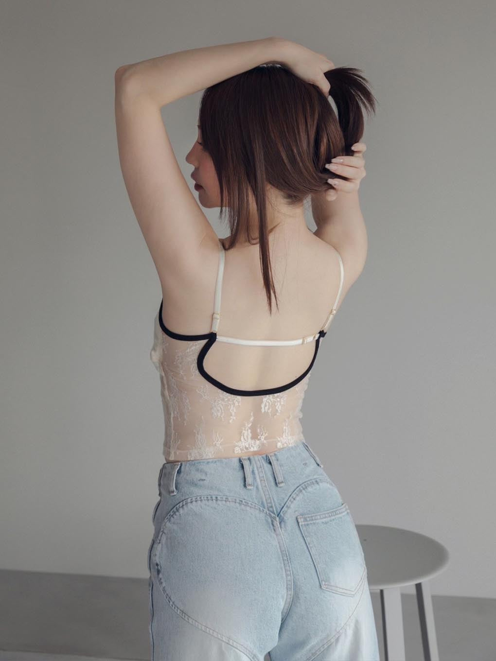 Heart hip wide denim