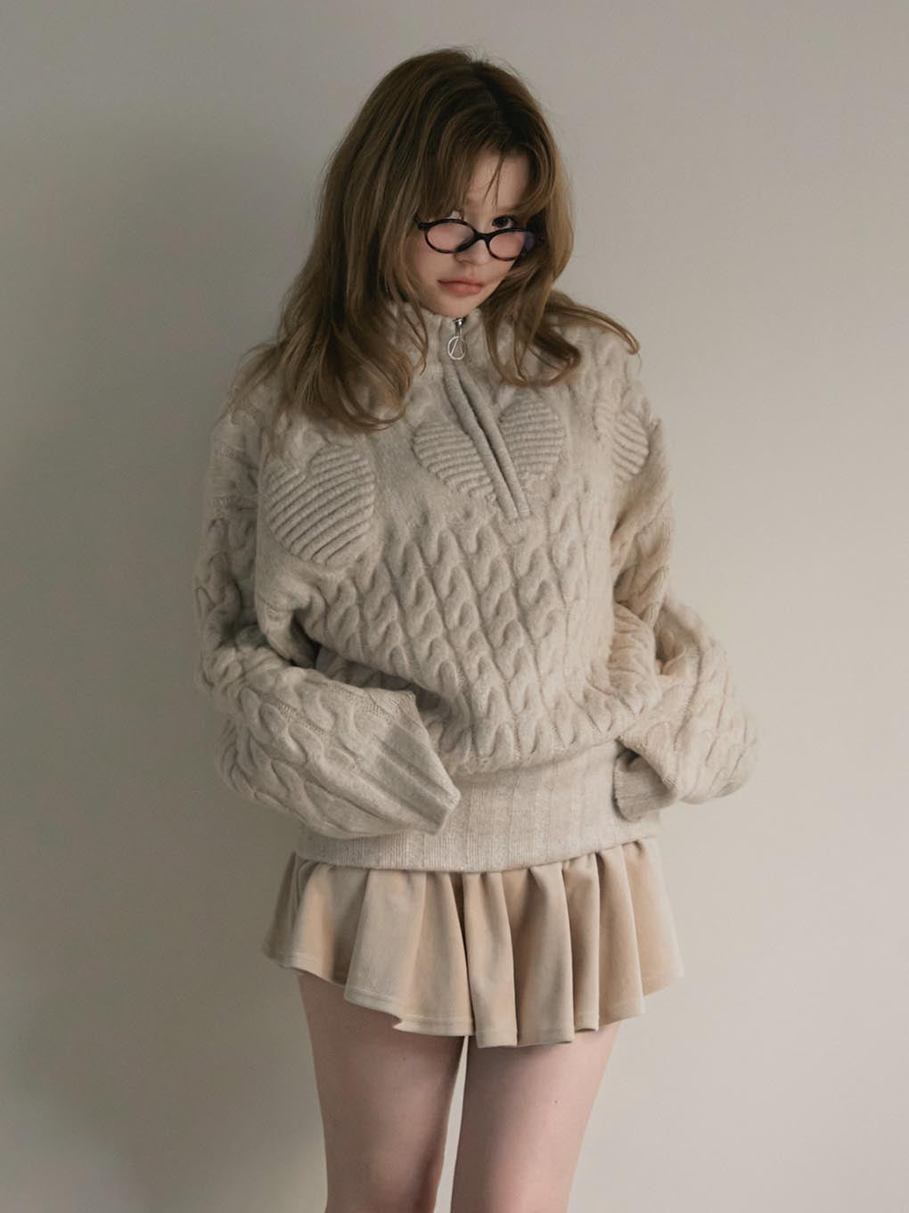 Heart loose knit