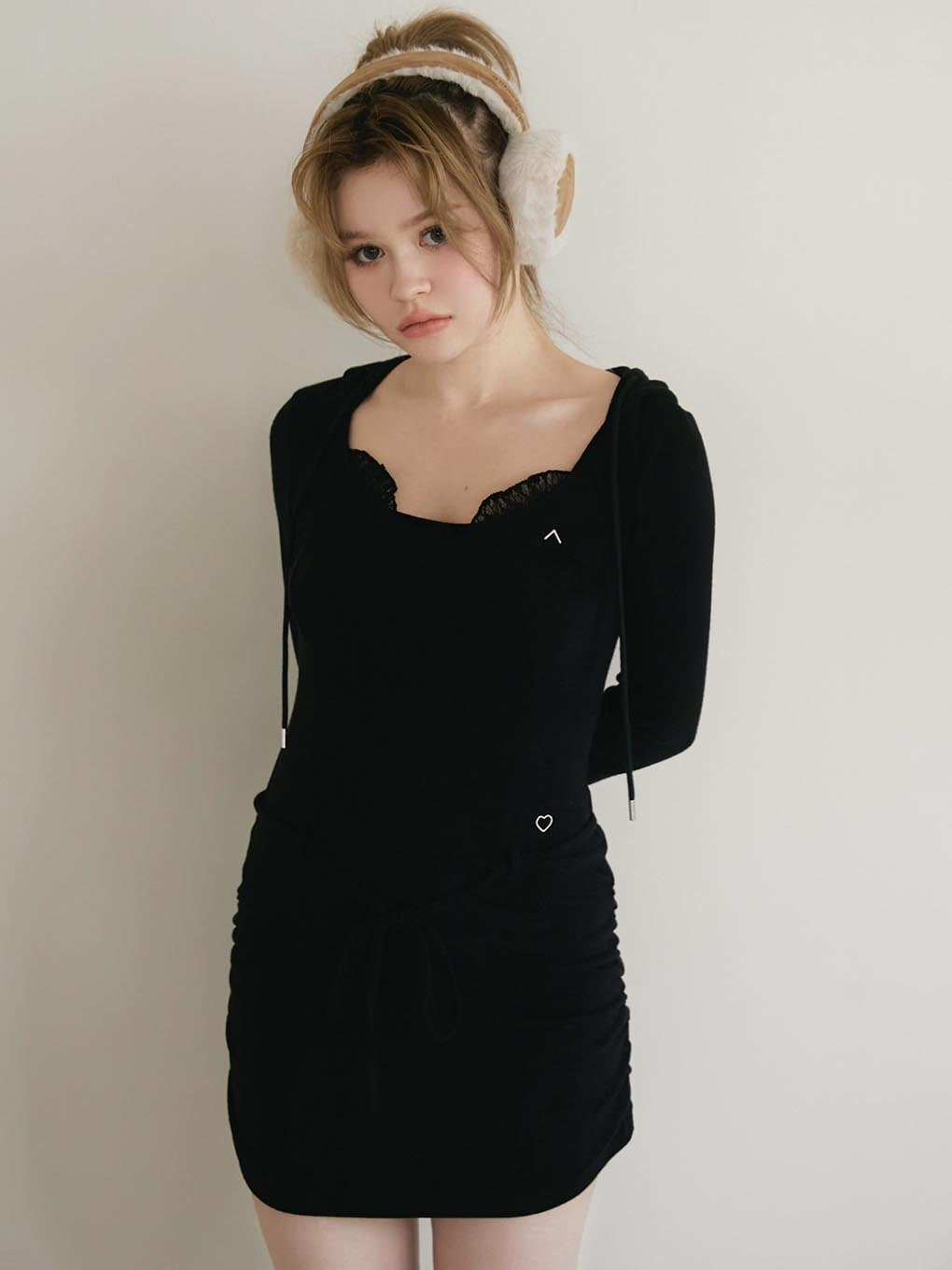 Elsa lace mini dress