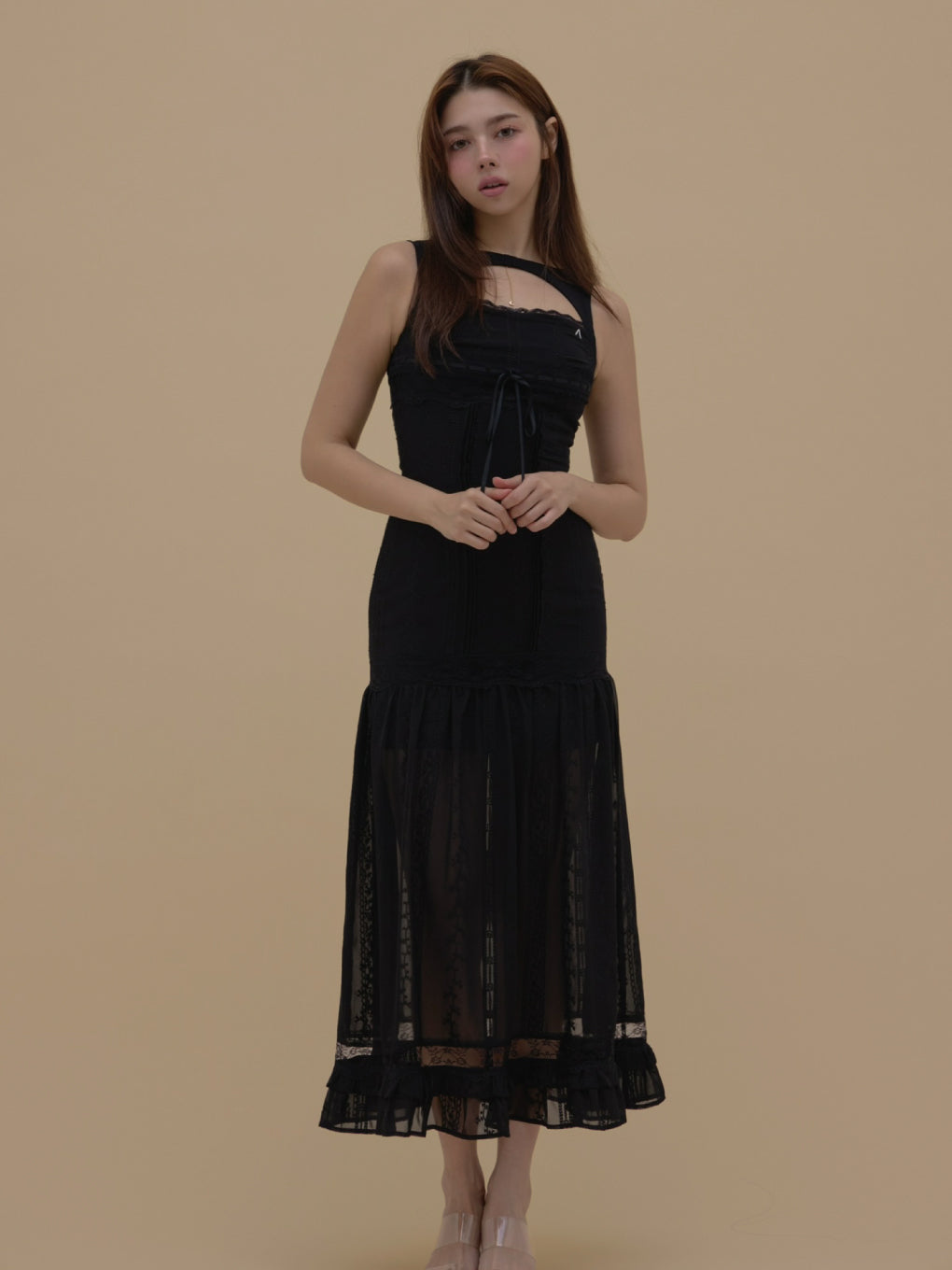 Amelia lace long dress
