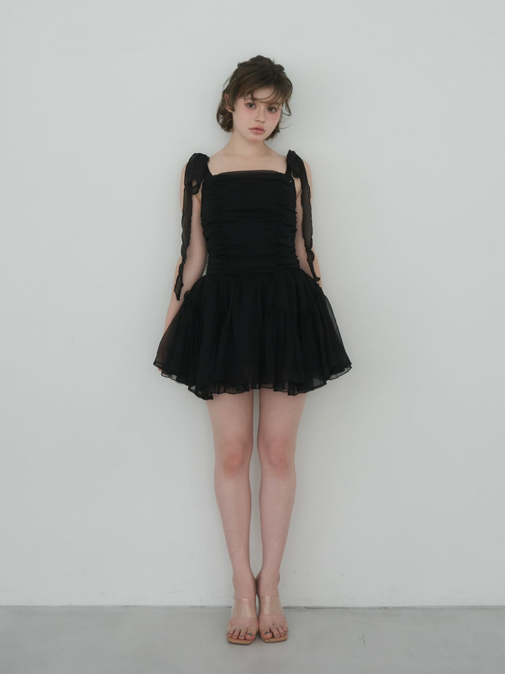 Jury chiffon mini dress