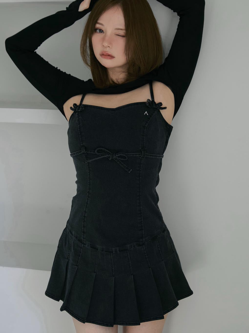Bonnie denim mini dress