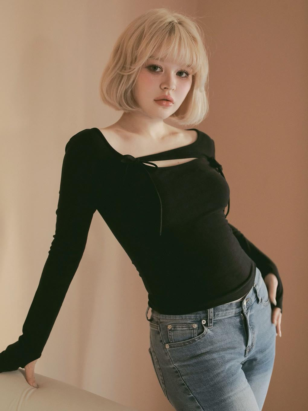 Ami ribbon tops