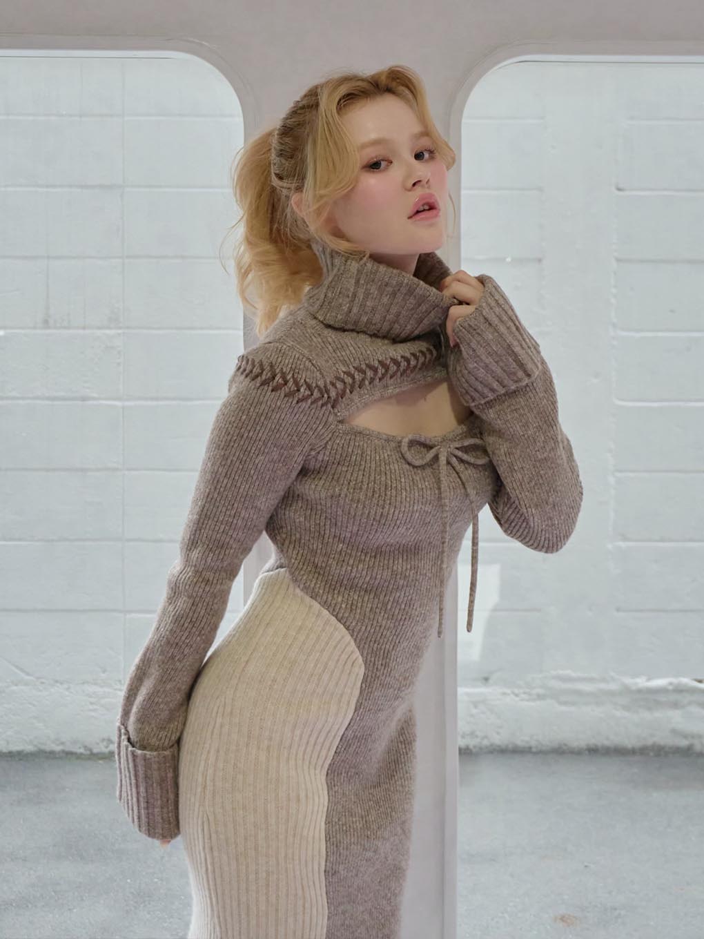 Sophie knit long dress