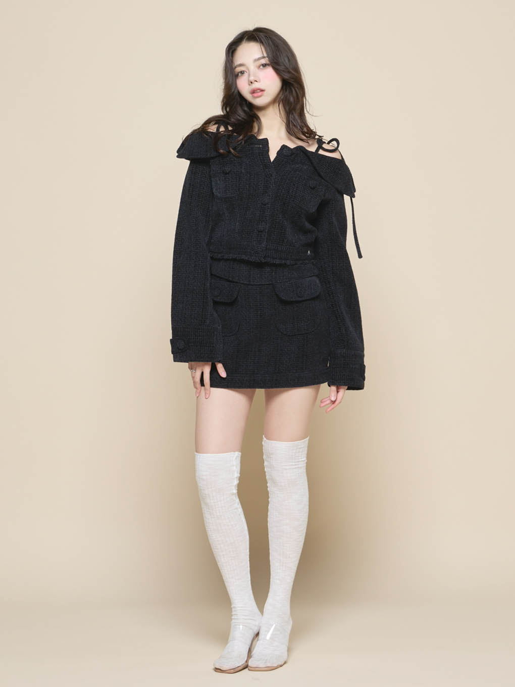 Twiggy tweed mini skirt