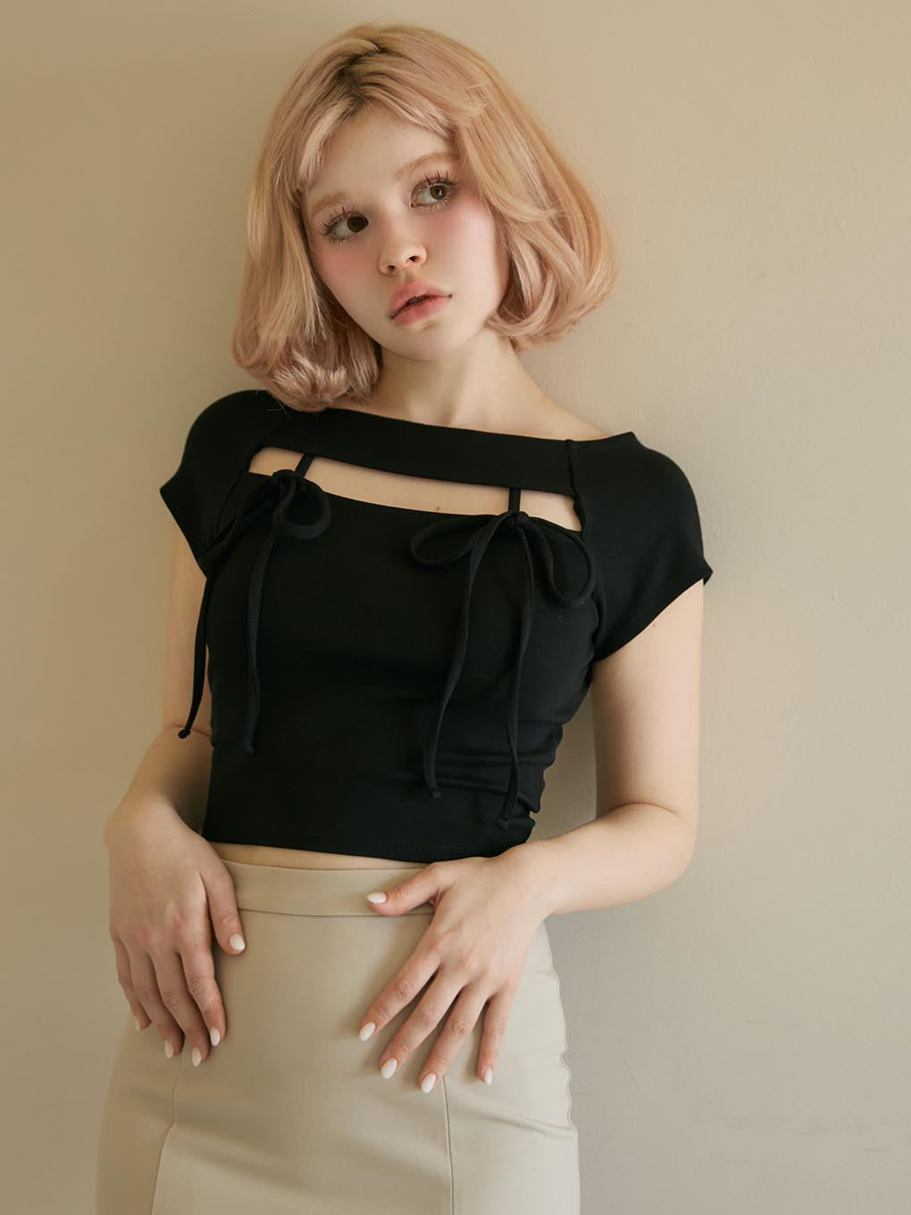 Bebe ribbon tops