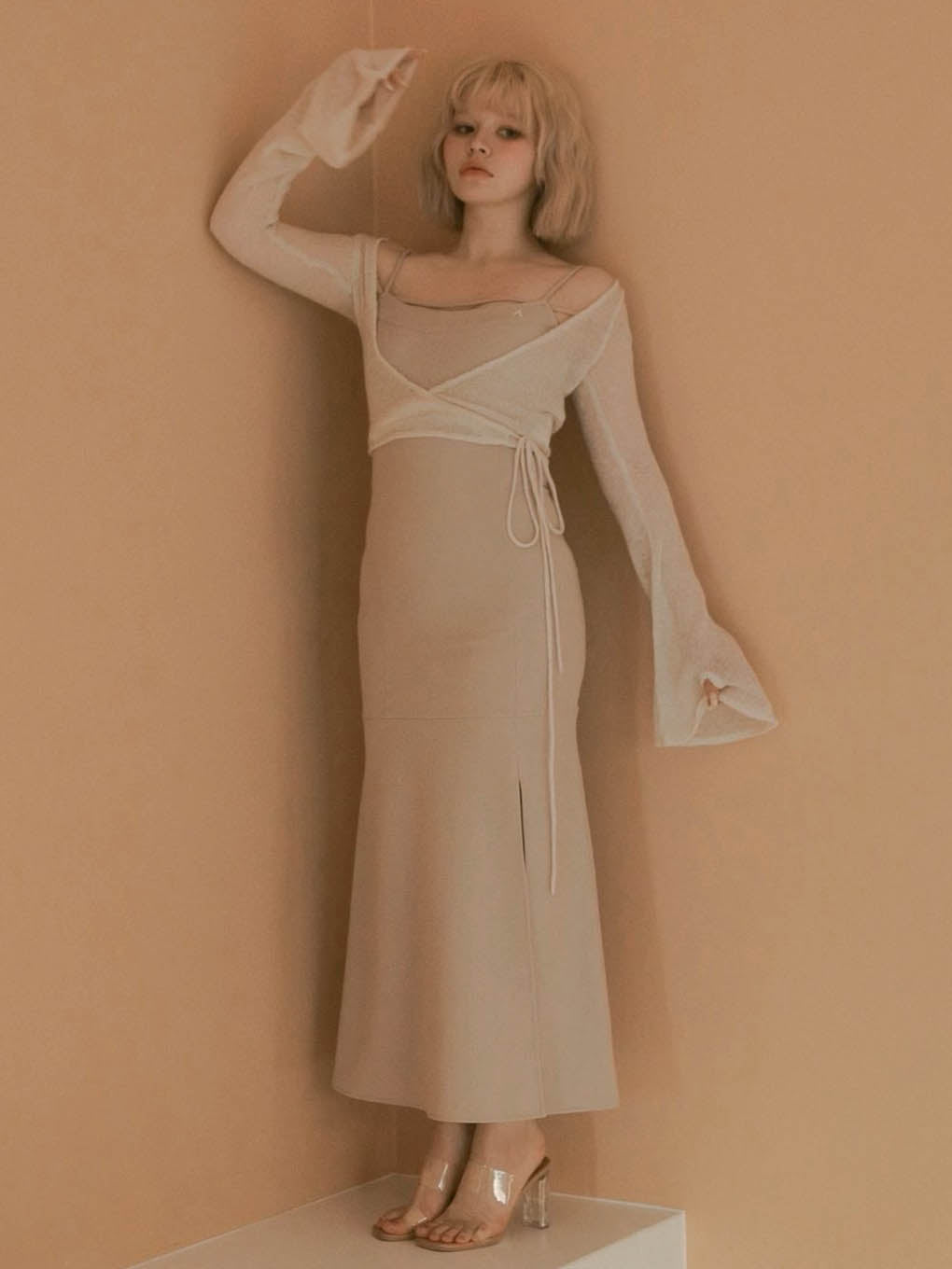 ANDMARY】Clair knit set dress