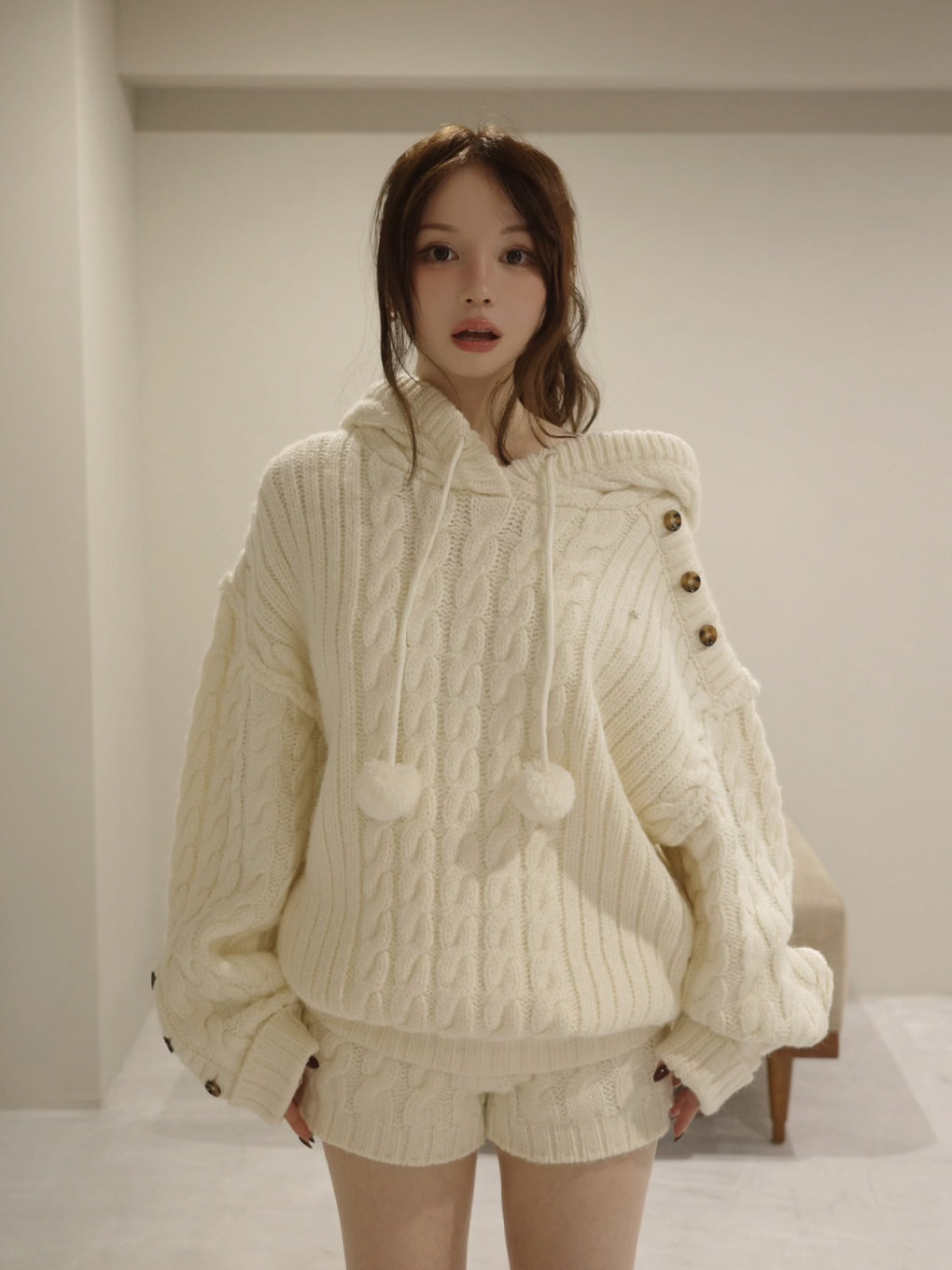 Yara cable knit set up