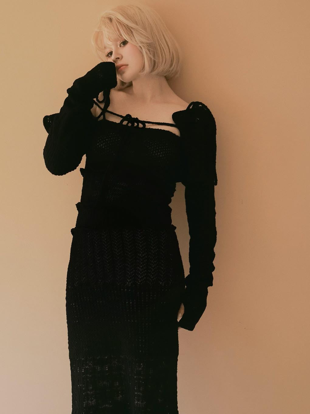 Sabrina frill set dress