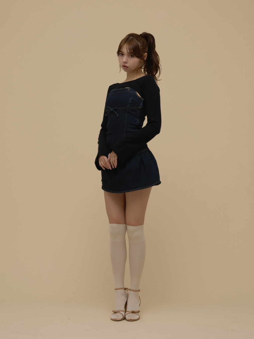 Bonnie denim mini dress