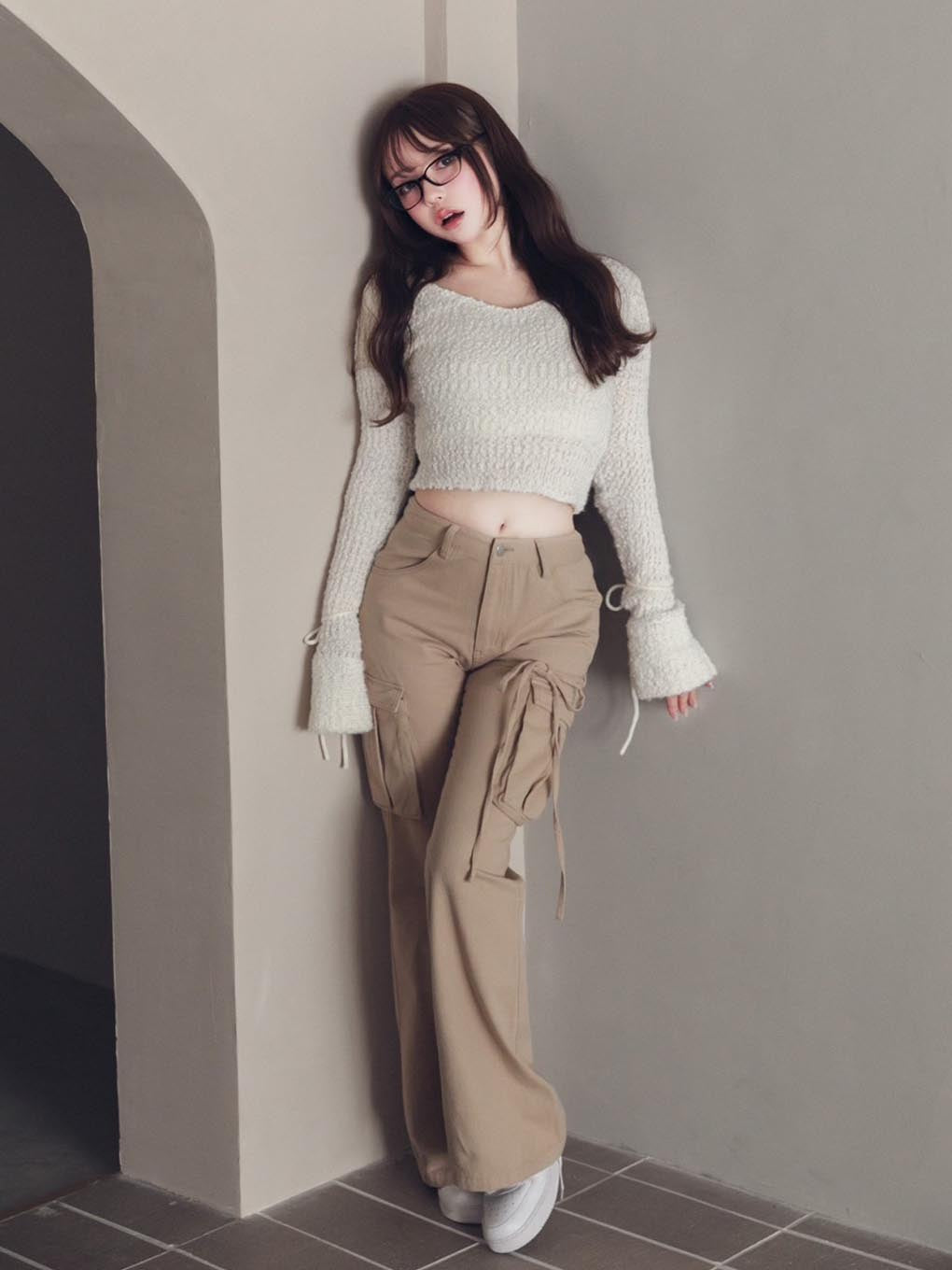 Heart point cargo pants