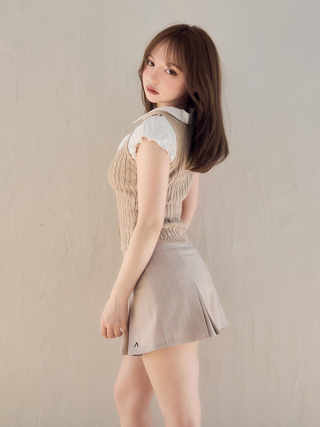 Bibi pleats mini skirt