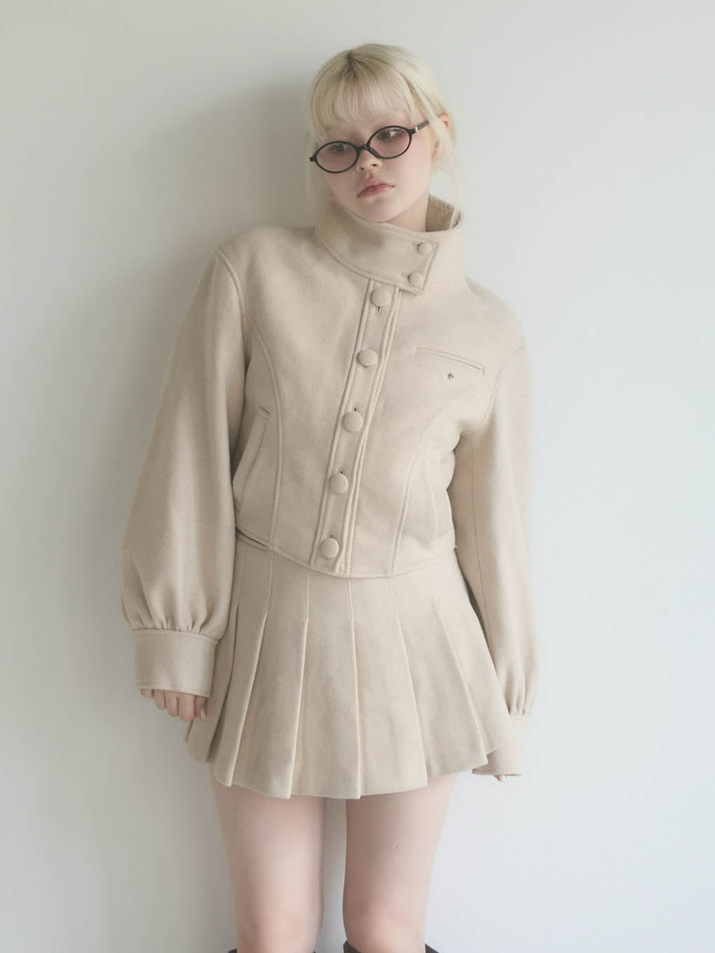 Zoey stand neck jacket