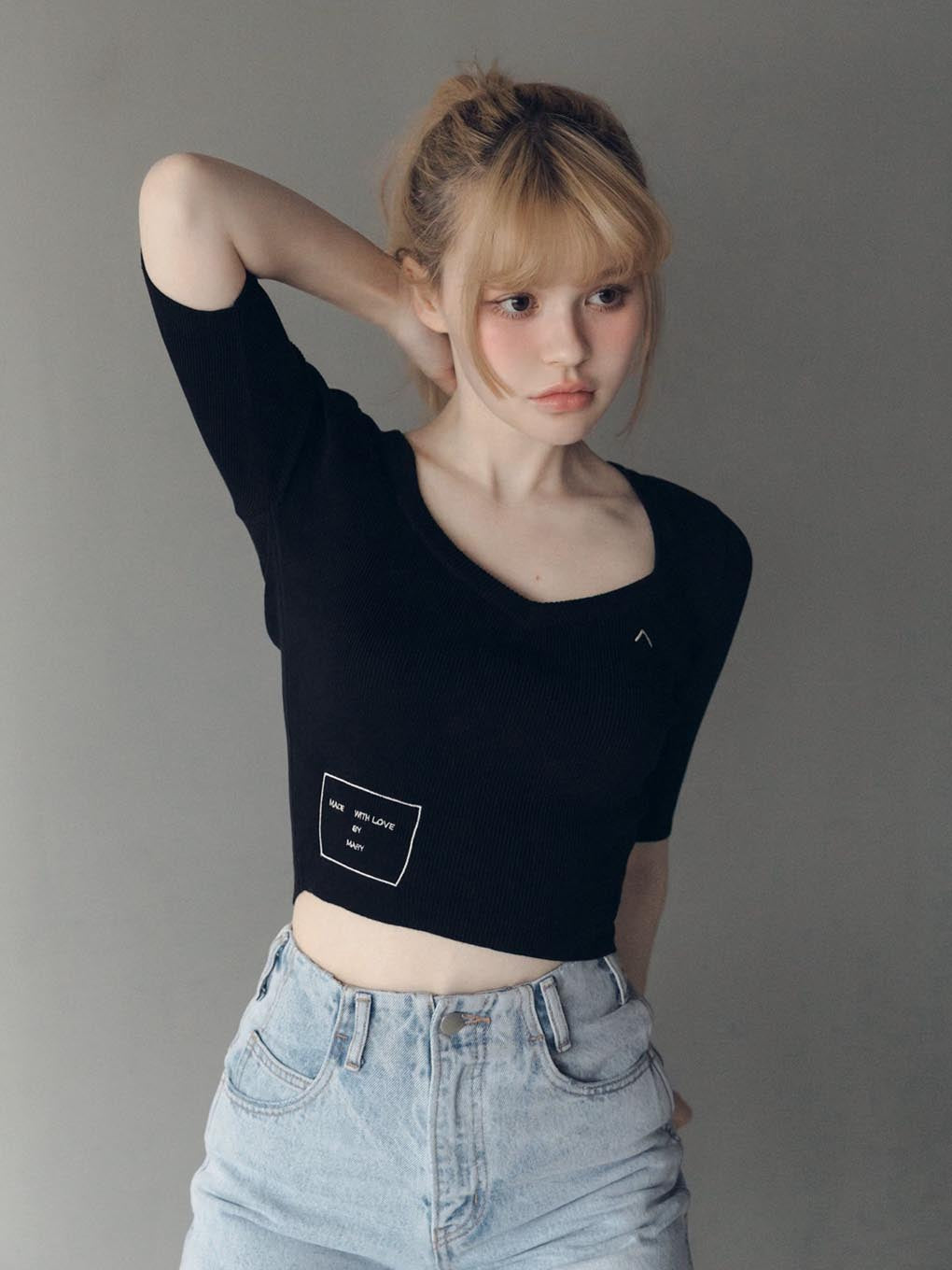 Karen silk knit tops