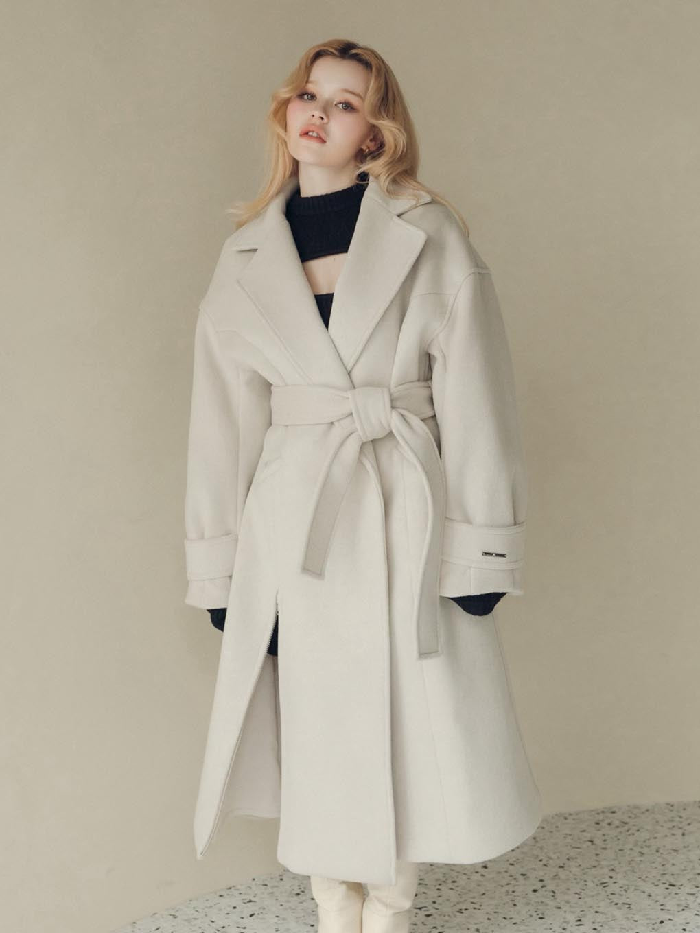 Ange slit long coat