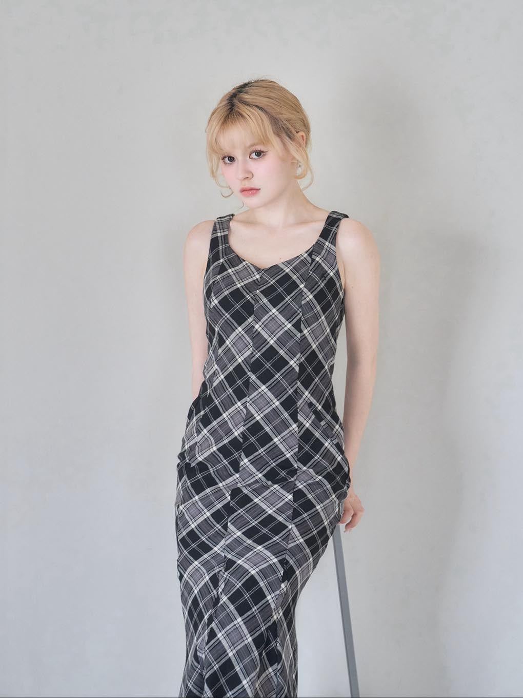 Alicia check dress