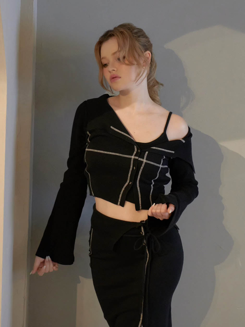 ANDMARY】Belinda knit set cardigan