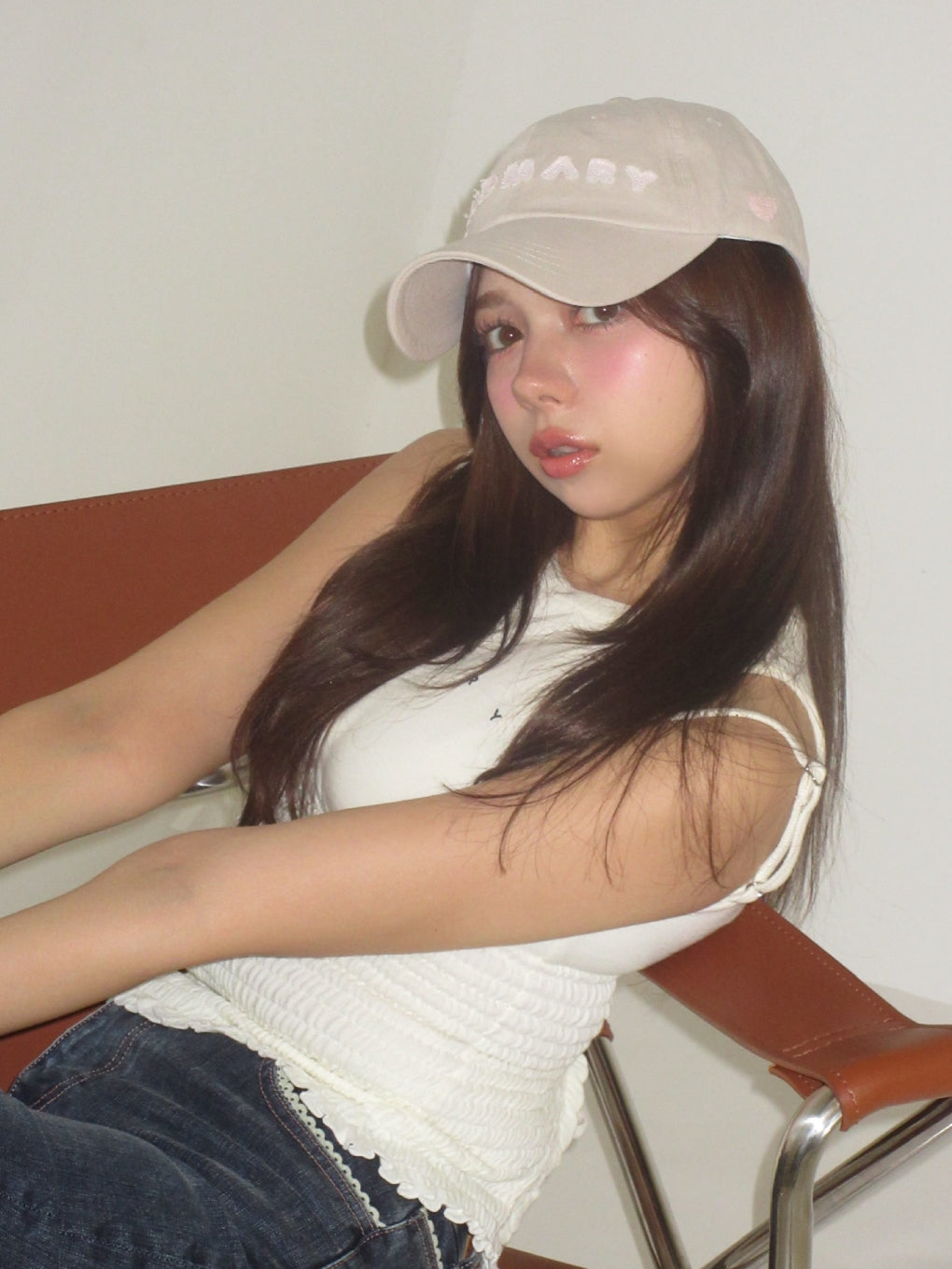 Mary logo cap