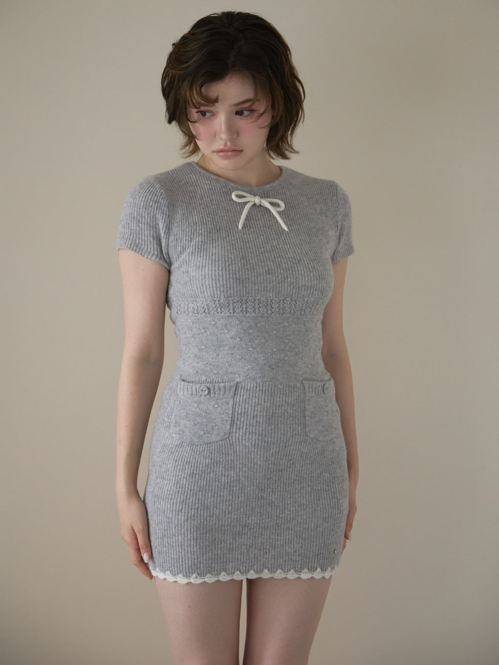 Maggy ribbon mini dress