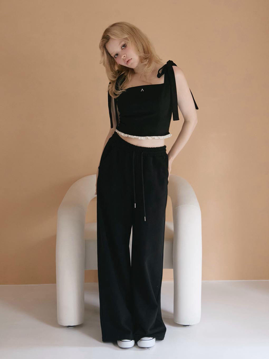 Heart hip sweat pants 