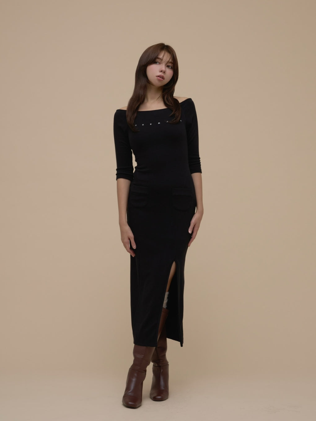 Mary raglan long dress