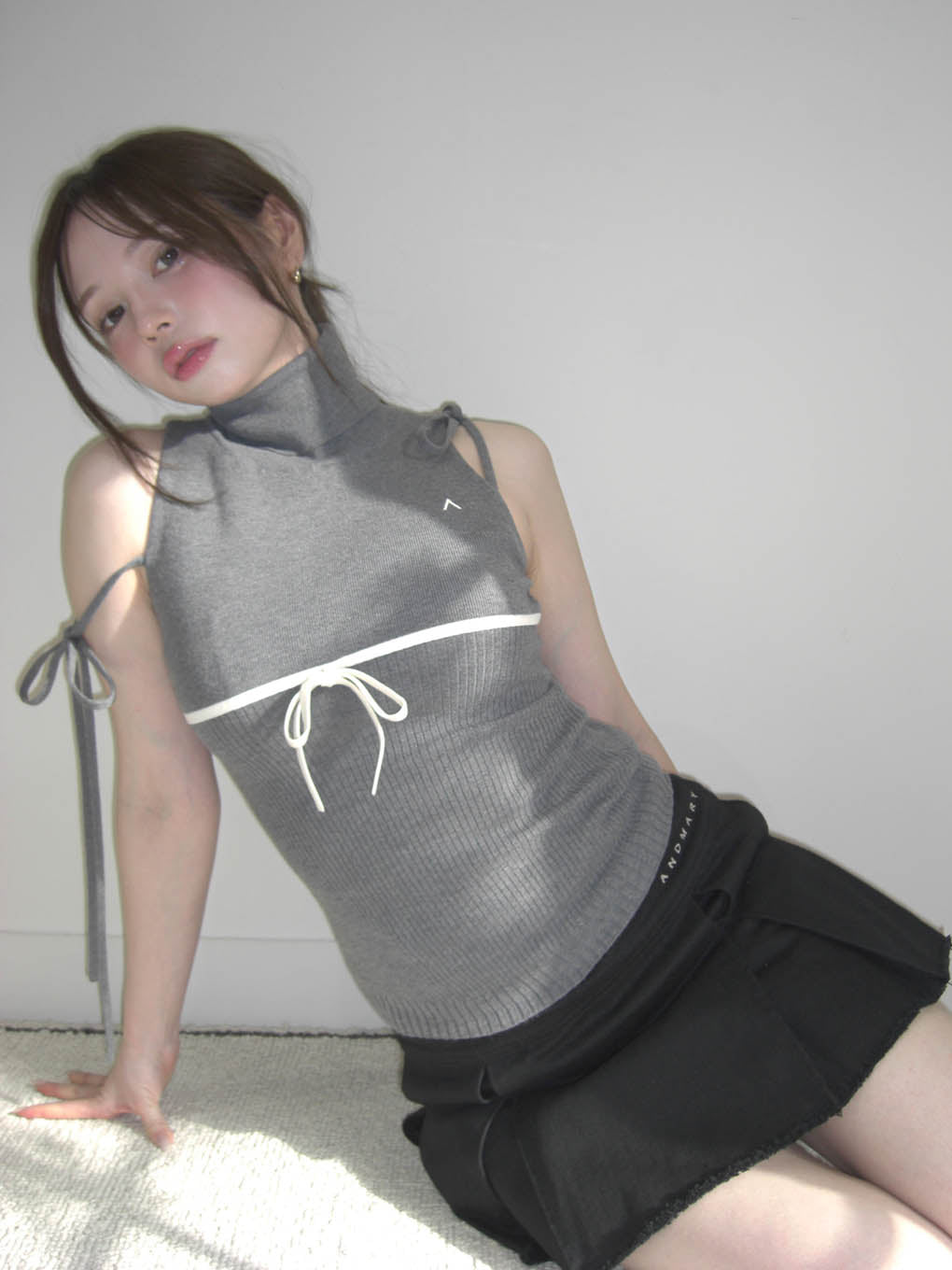 Mary logo cotton skirt