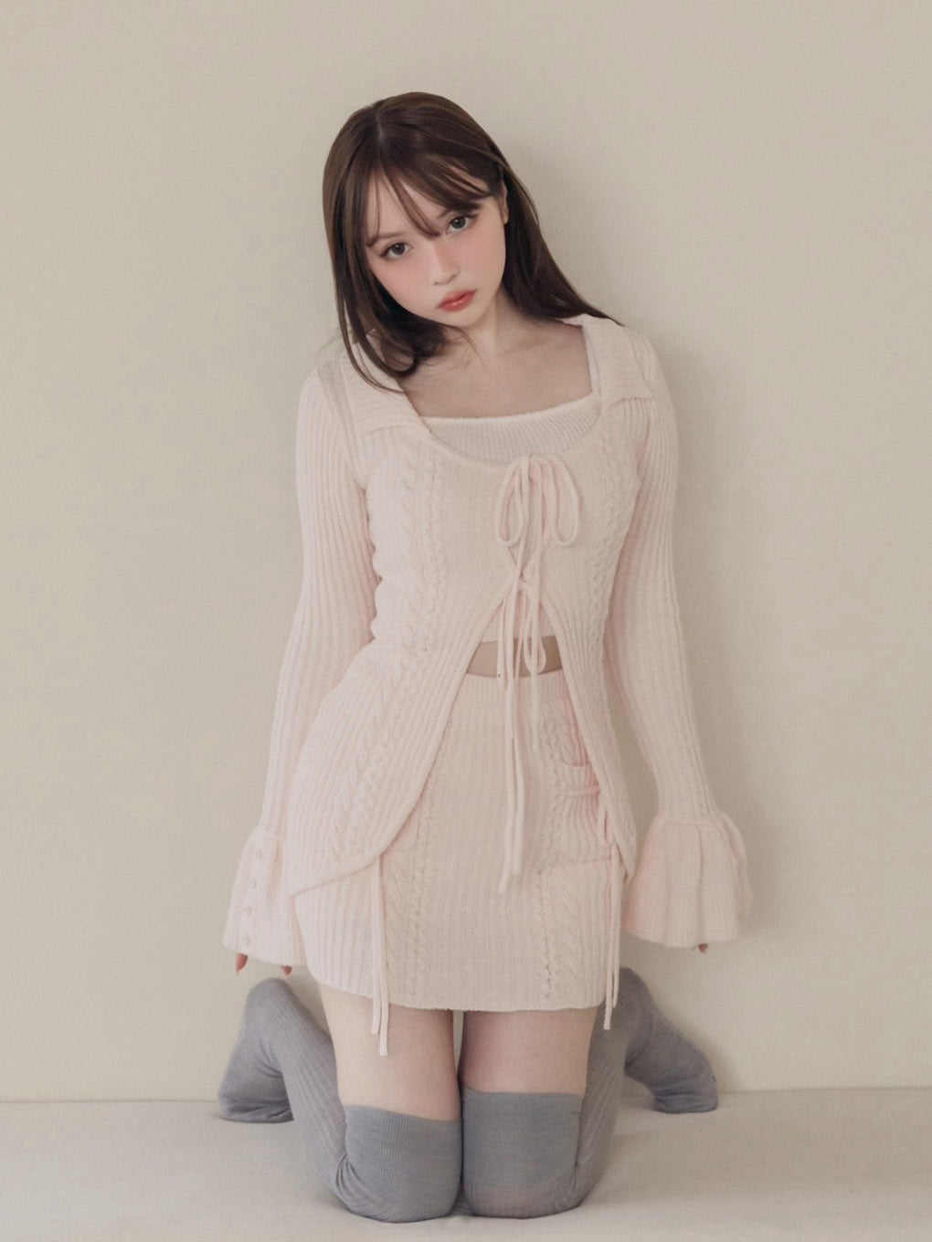 Fiona ribbon knit set