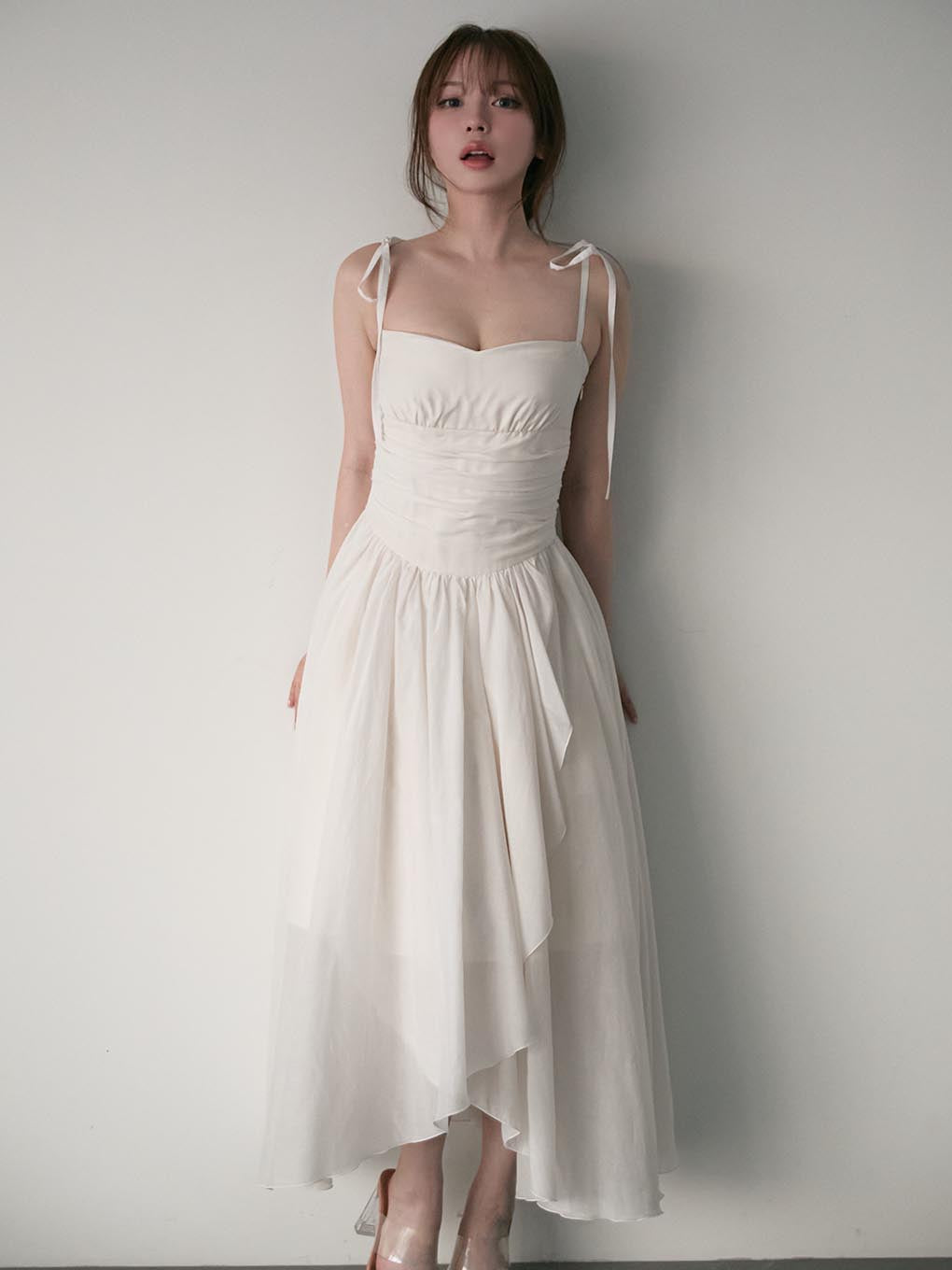 Wendy seethrough flare dress