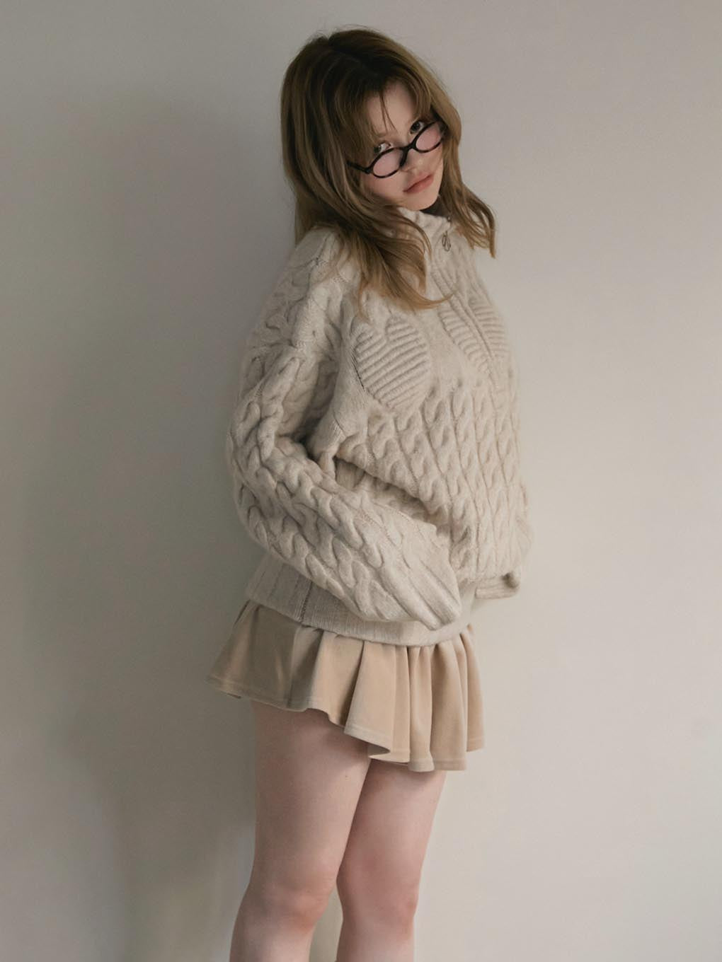 Heart loose knit