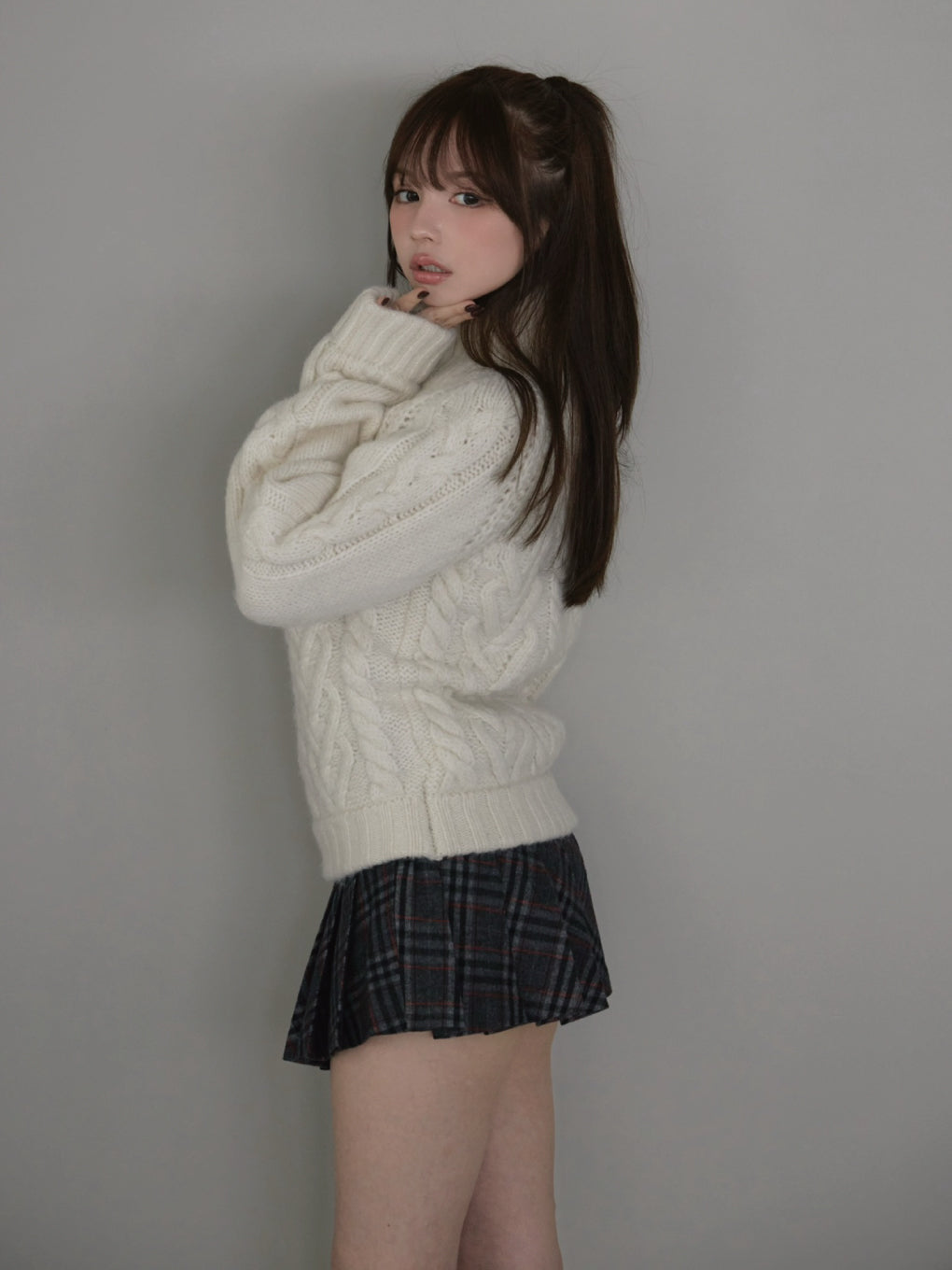 Mary heart knit tops