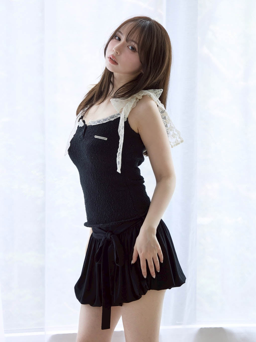 Cotton ribbon tank