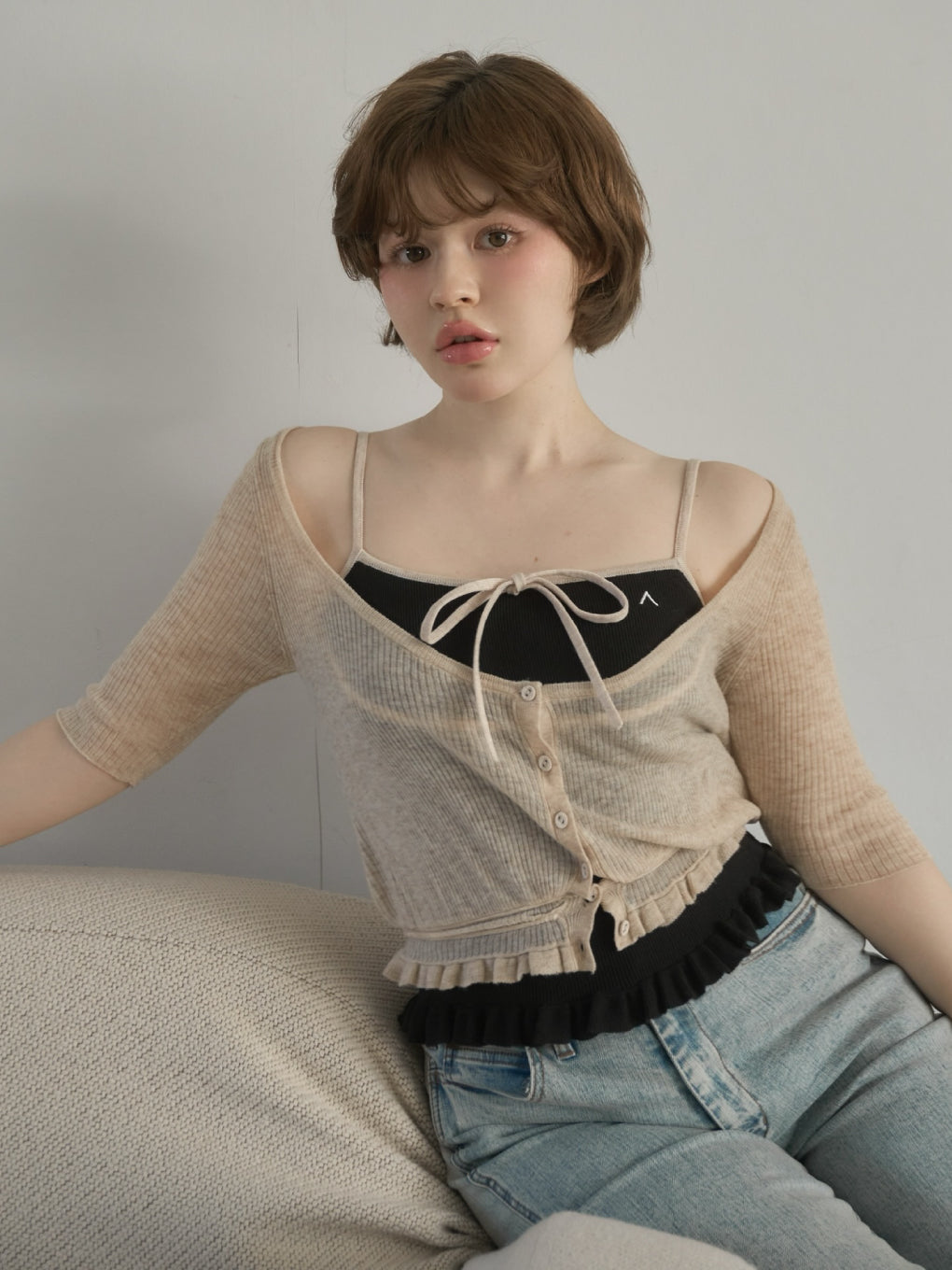 Cameron knit set tops