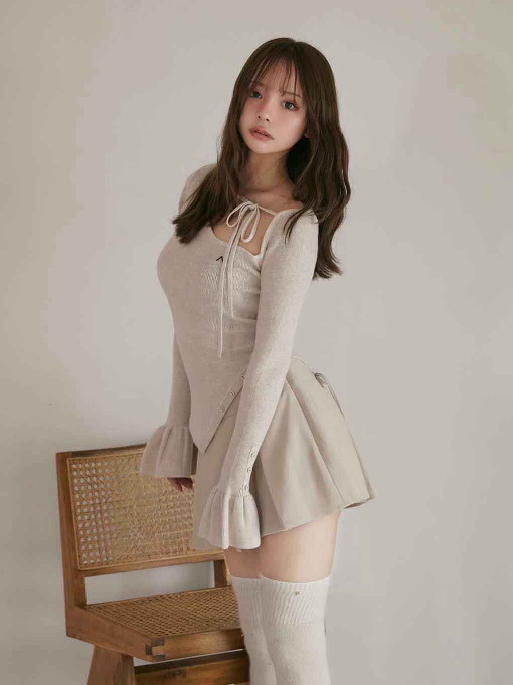 Nina flare mini skirt