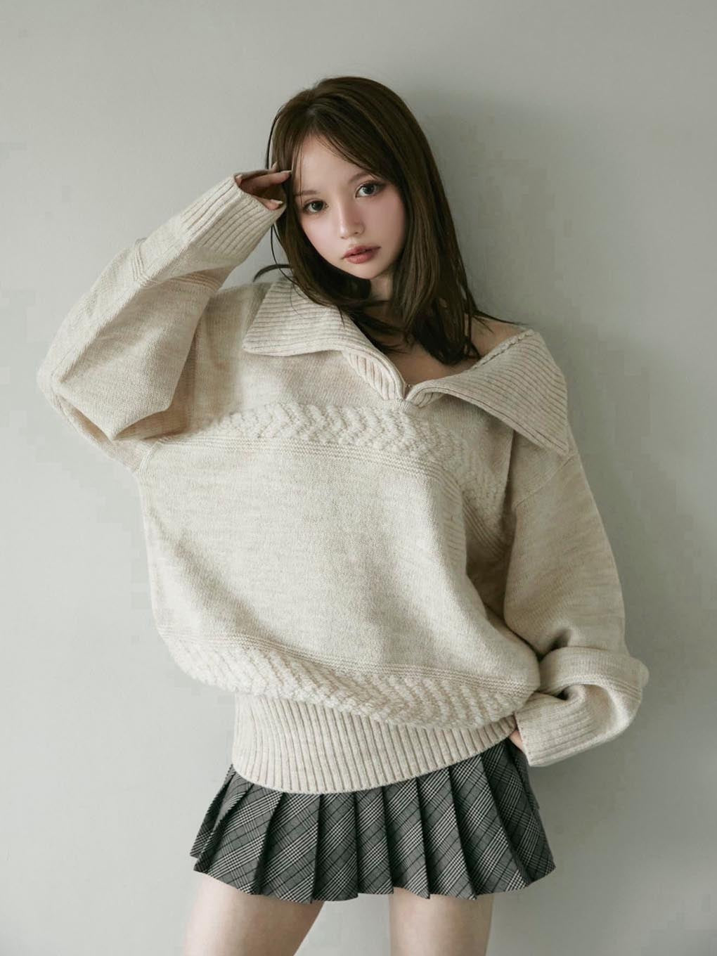 Audrey check mini skirt