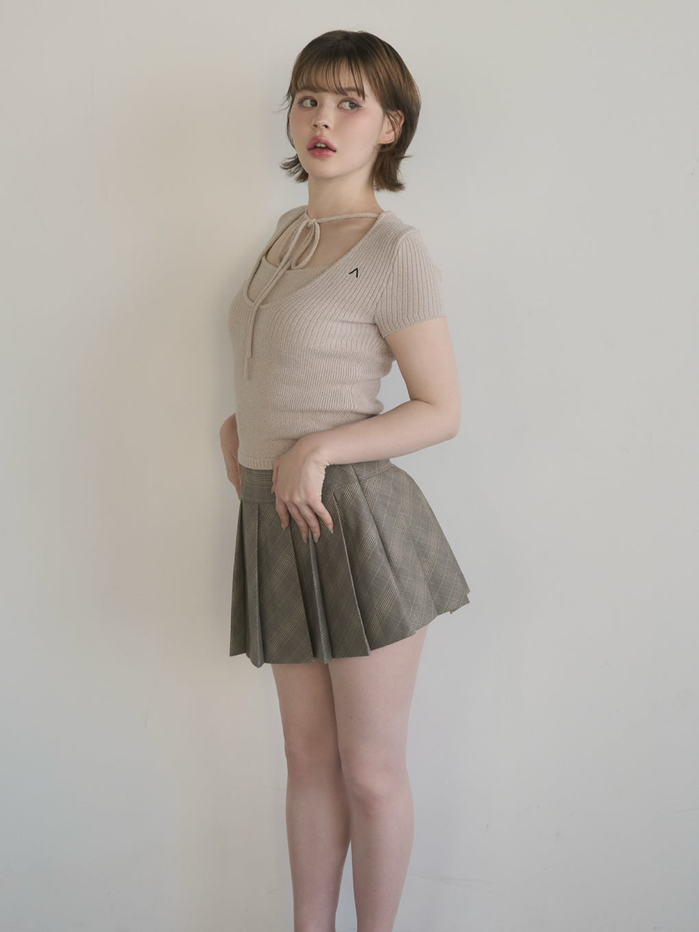 Thalia ribbon knit tops