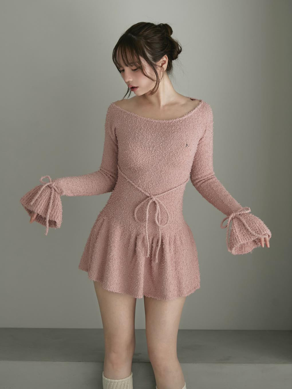 Sailor knit mini dress