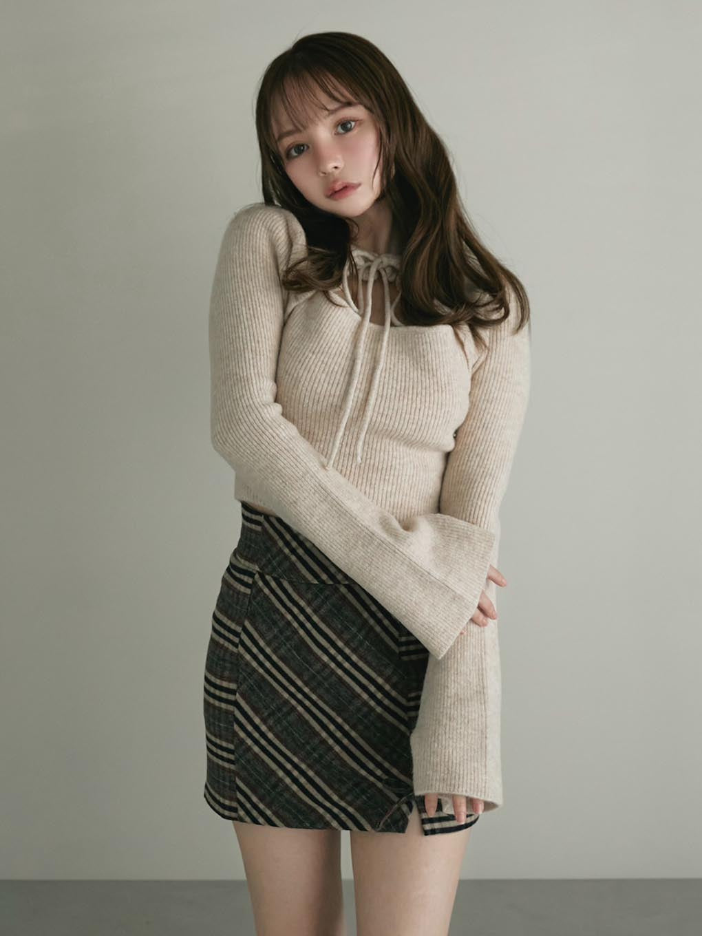 Anita ribbon knit tops