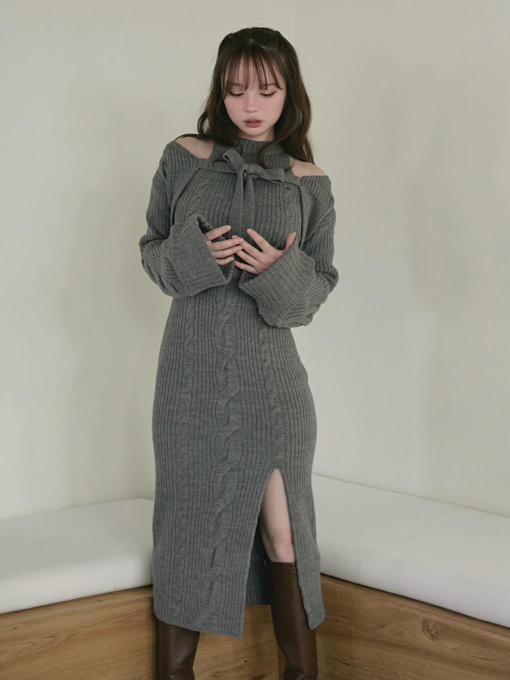 Carmen knit set dress