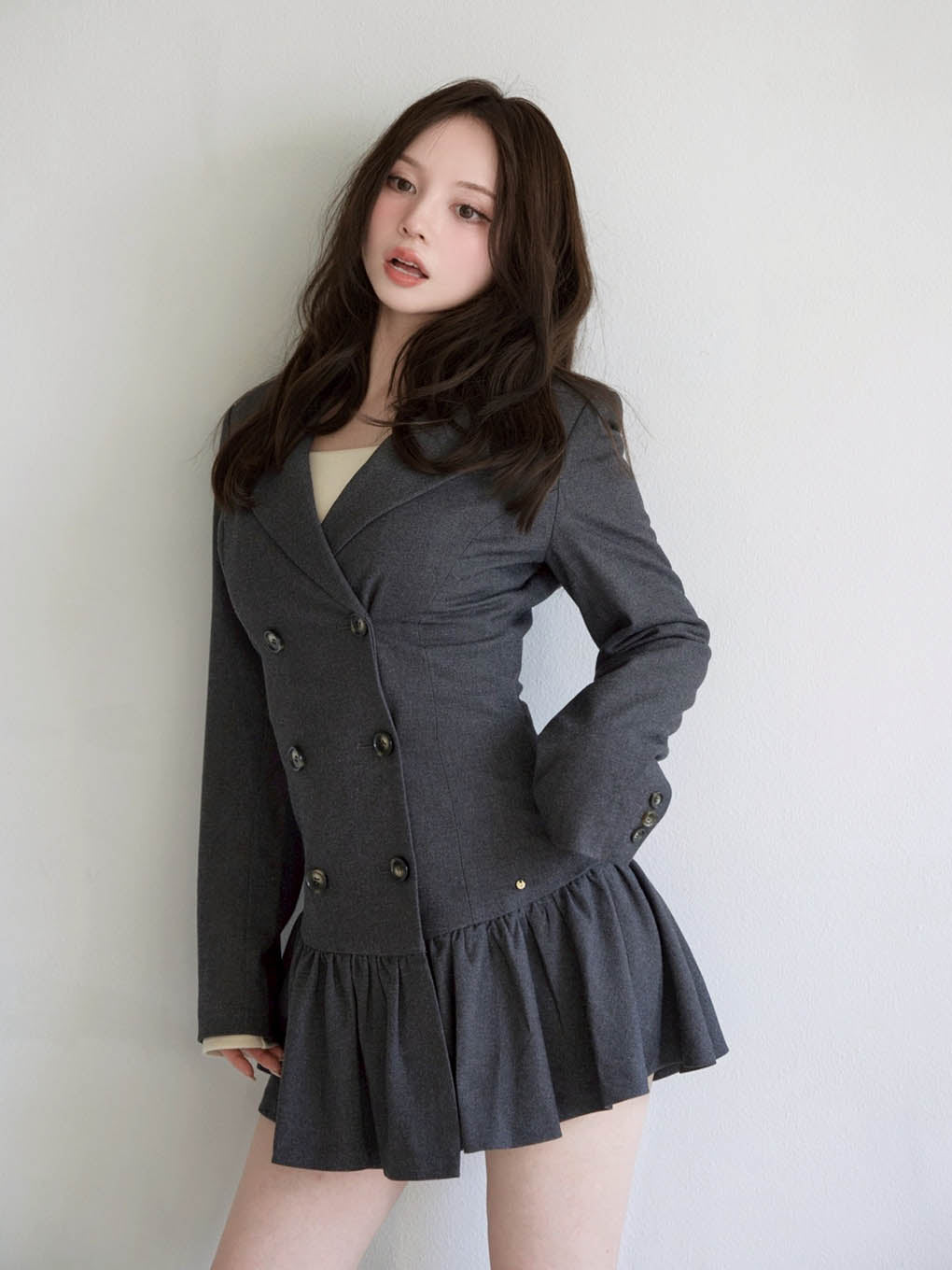 Donna gather mini dress