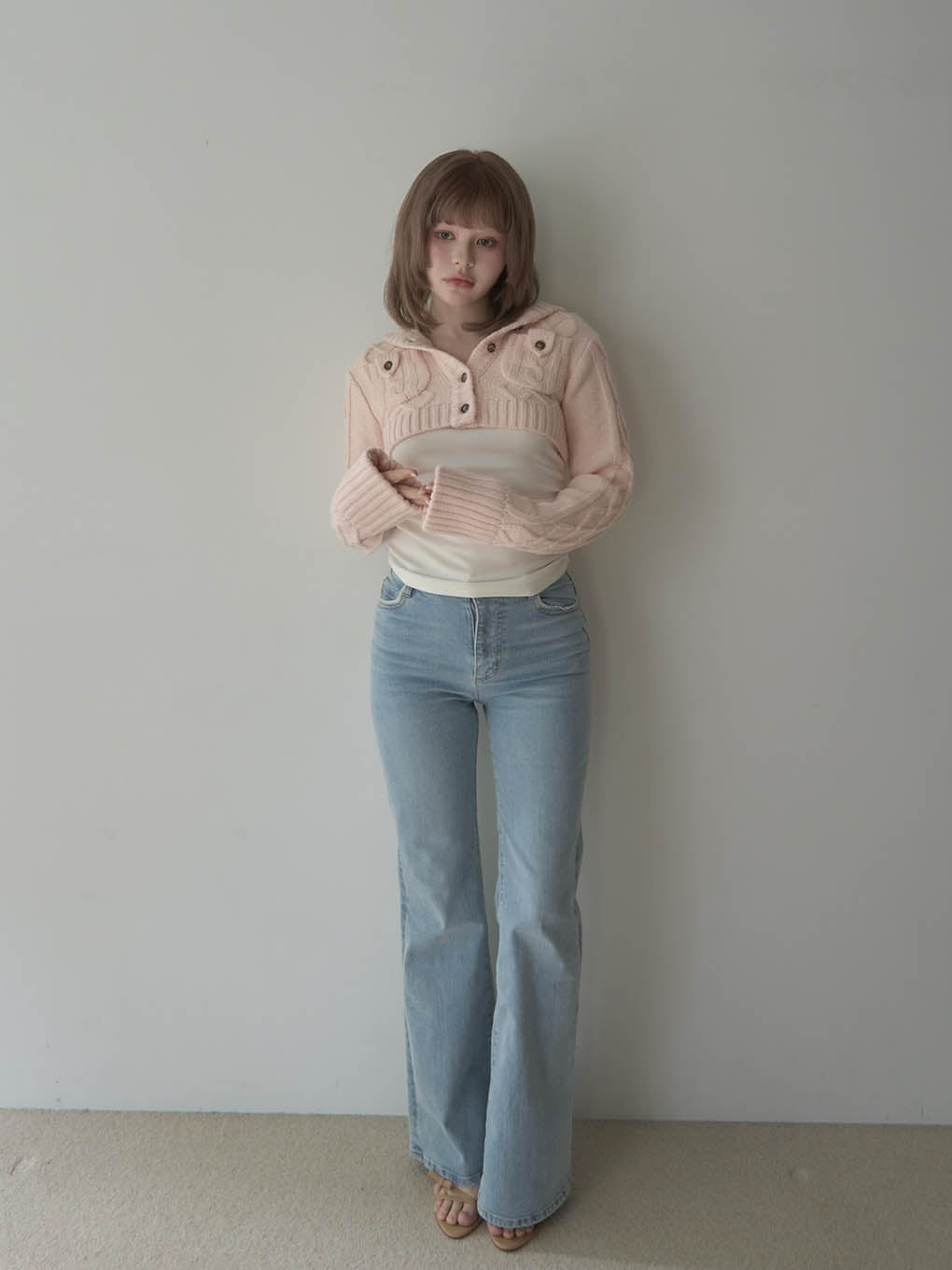Heart stitch denim