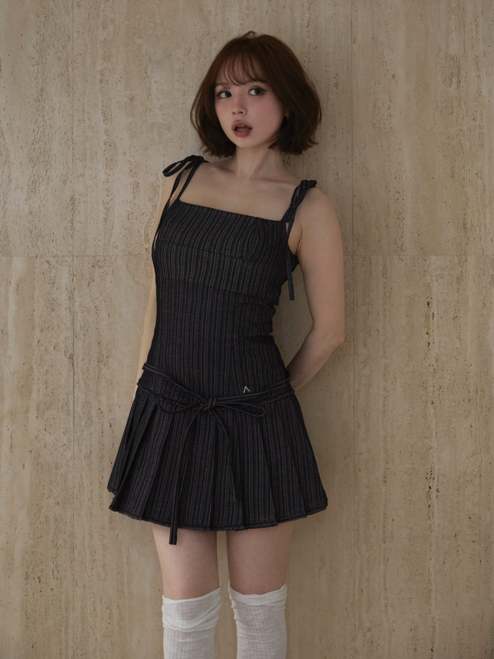 Beckey stripe mini dress
